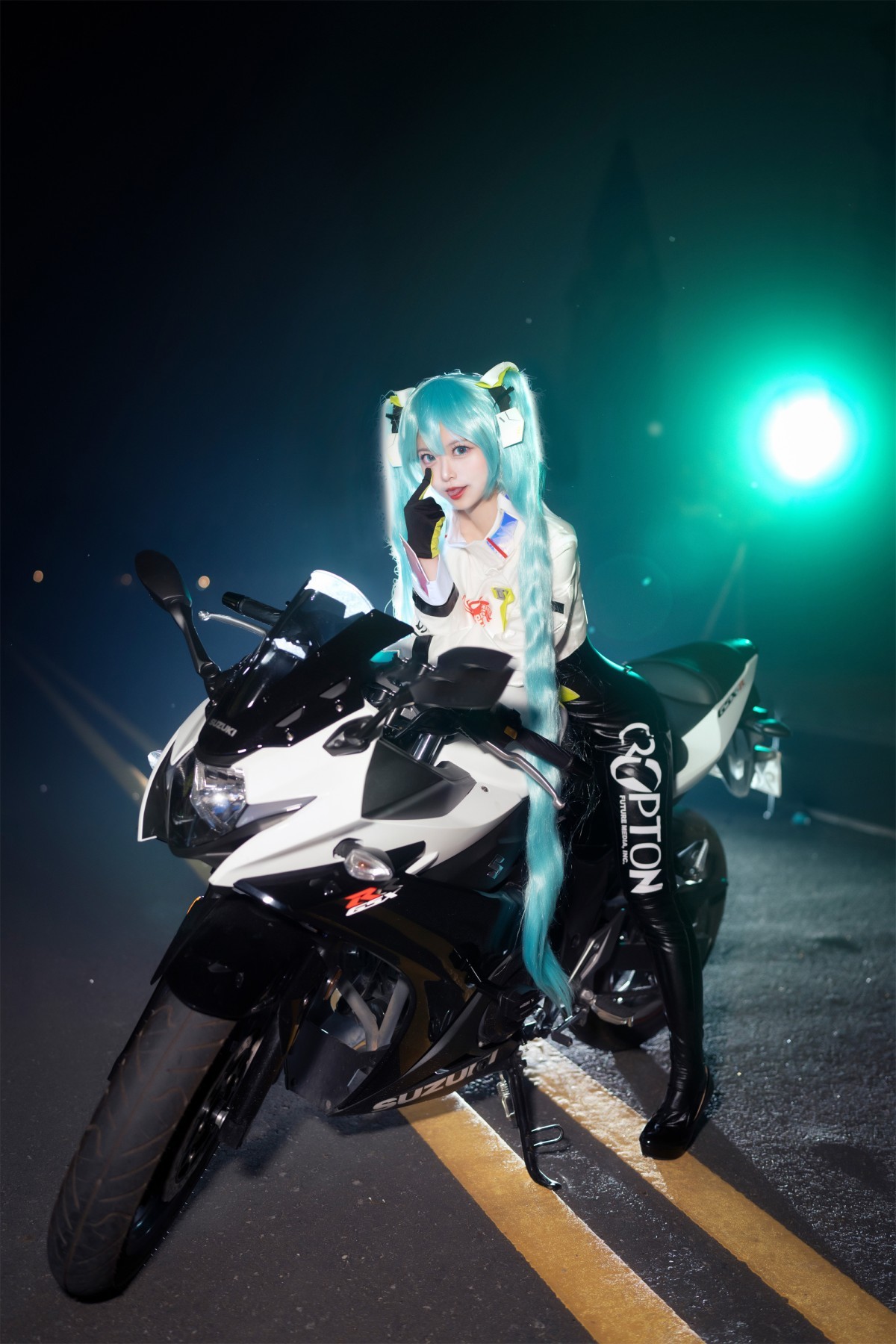 初音未来 赛车服 cosplay